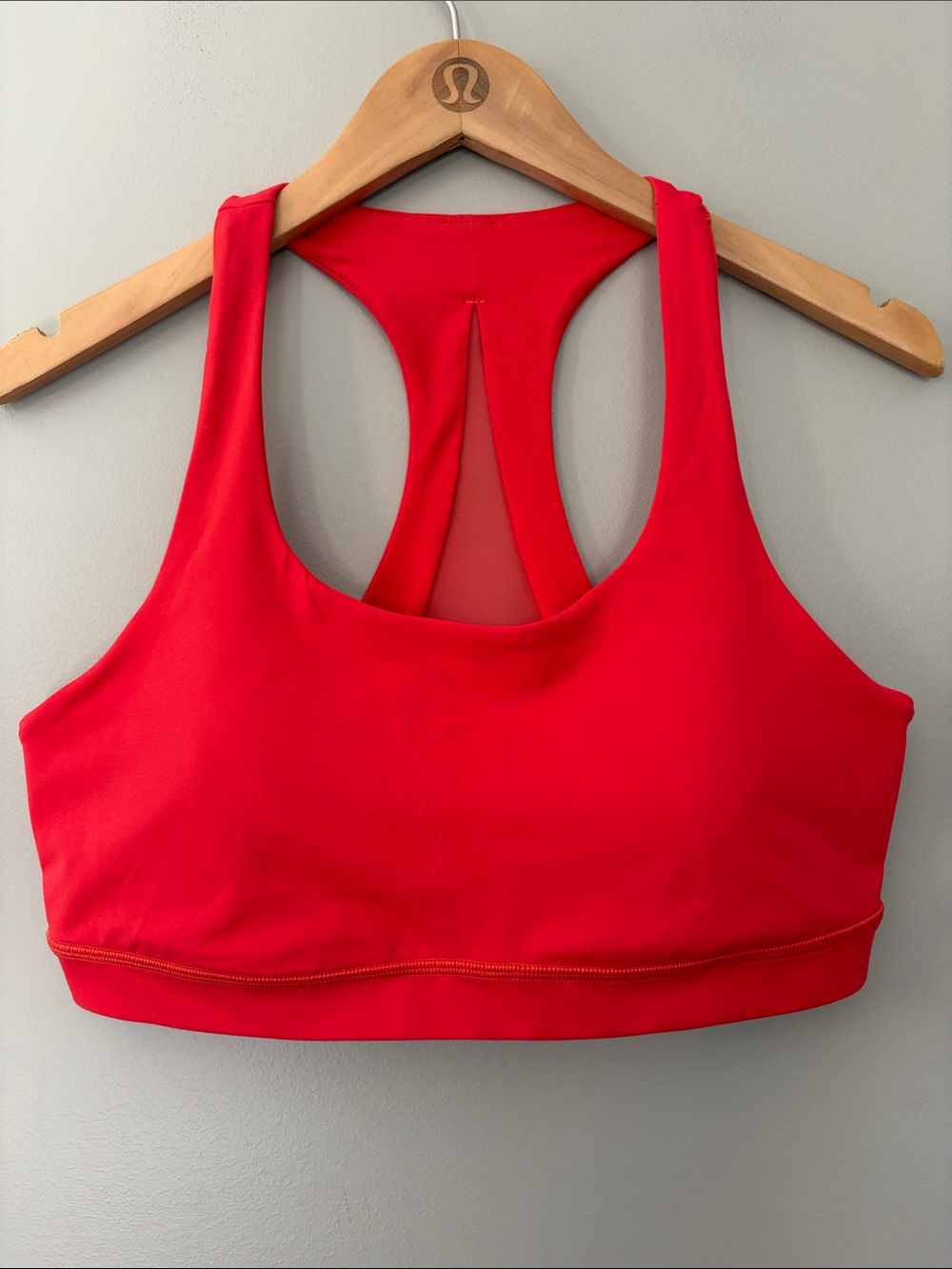 Lululemon Invigorate Bra Size 12 Dark Red Athletic Sports Running Workout